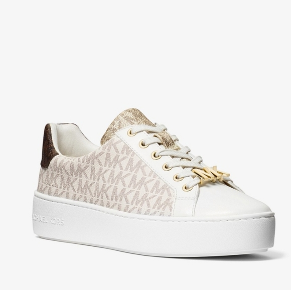 Michael Kors Poppy Color Block Logo Sneaker Size 10 - Picture 1 of 3